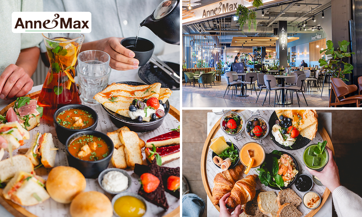 Ontbijtplank + sapje OF high tea bij Anne&Max Mall of the Netherlands