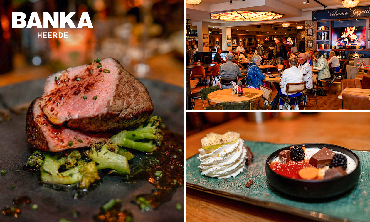 3-gangendiner à la carte bij BANKA Heerde