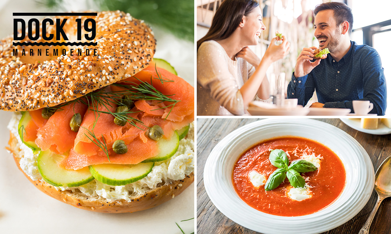 2- of 3-gangen keuzelunch bij Brasserie Dock 19