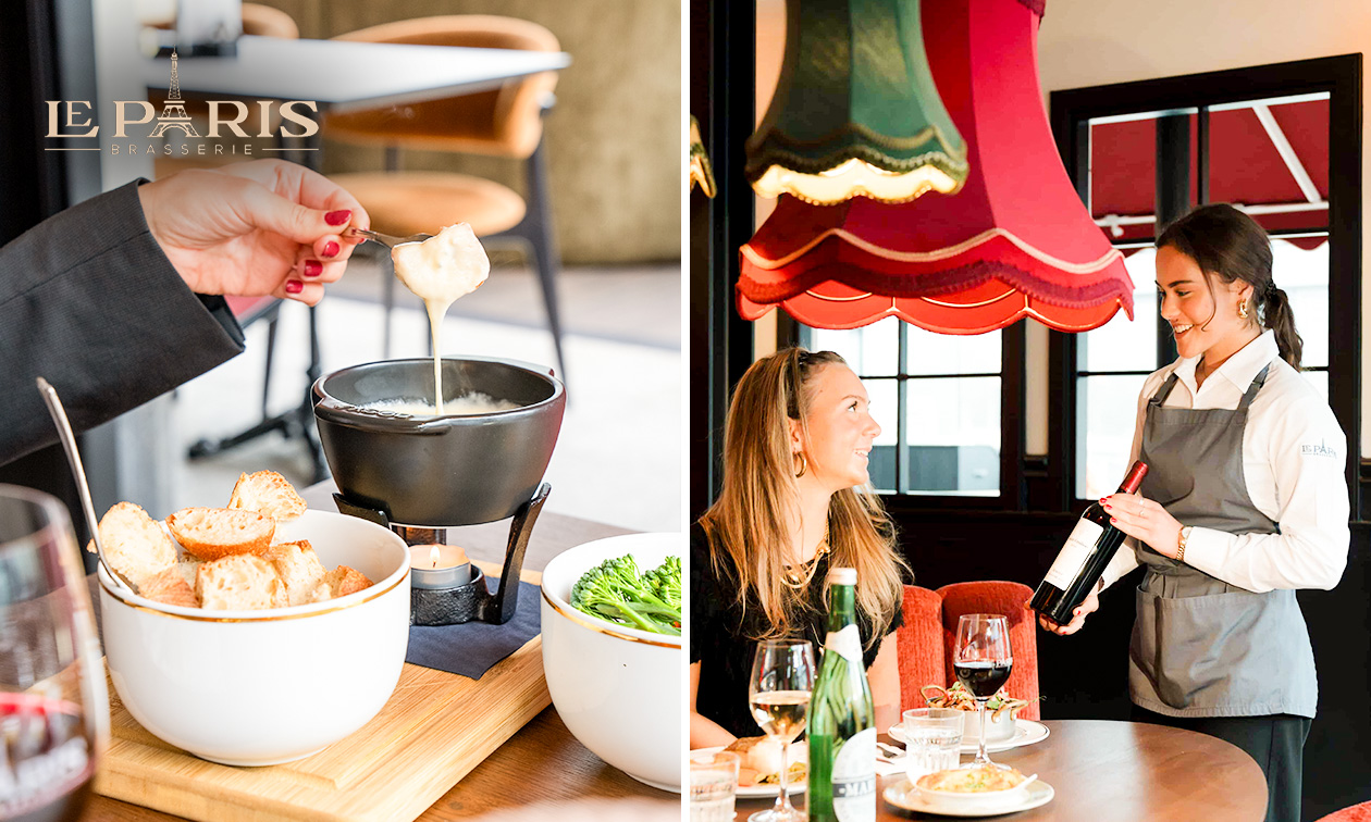 Kaasfondue bij Brasserie Le Paris