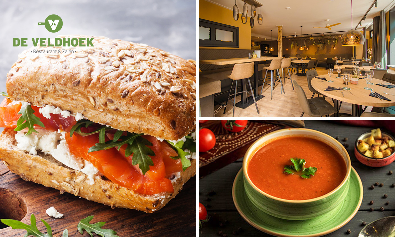 2-gangen keuzelunch bij De Veldhoek