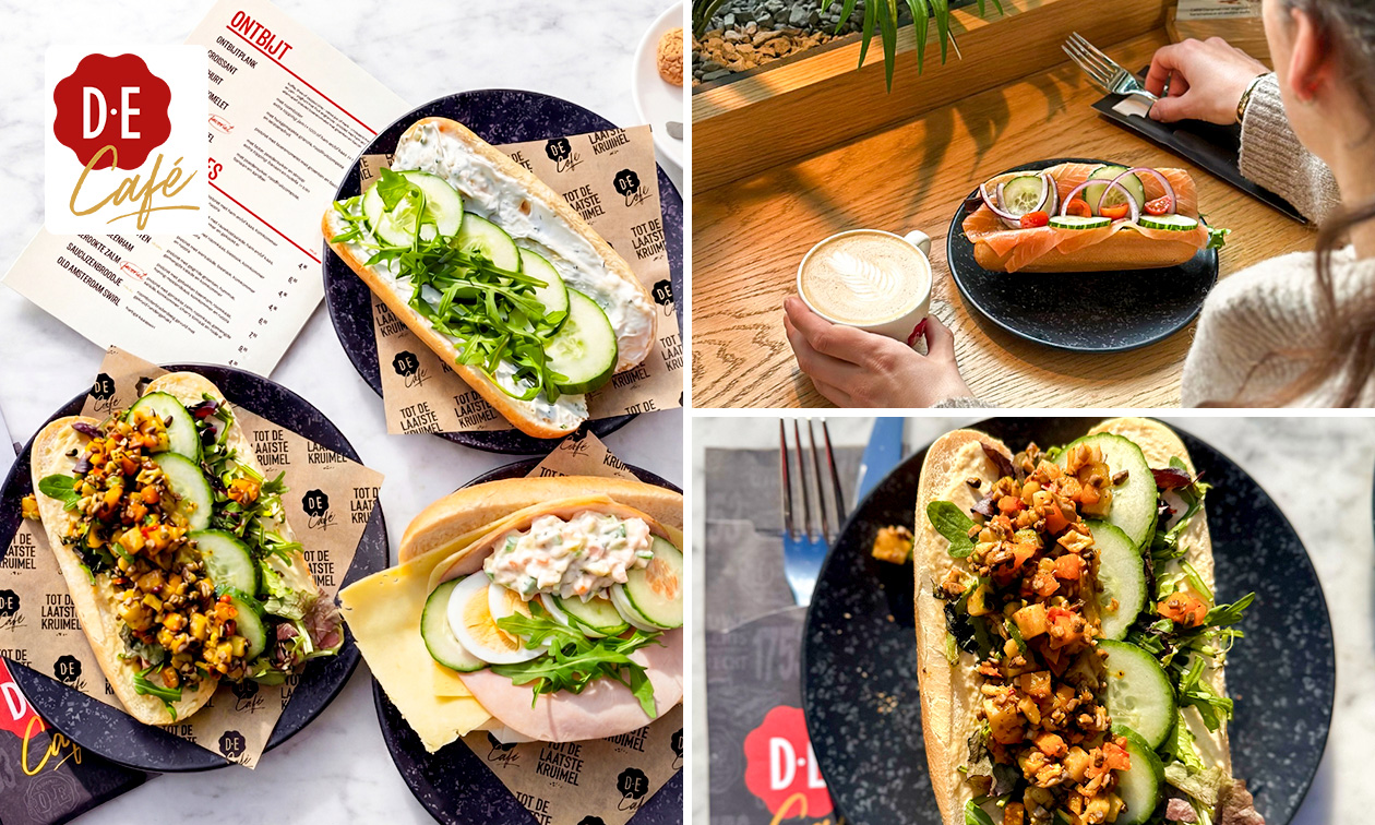 Strippenkaart voor 8 pistoletjes naar keuze bij Douwe Egberts Café