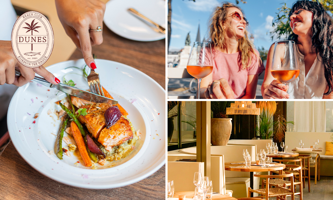 2- of 3-gangendiner à la carte bij Dunes Beachclub