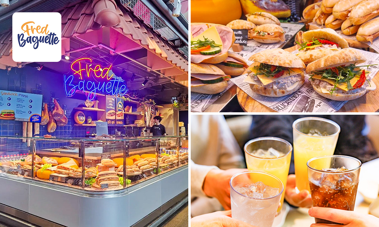 Broodje + frisdrank naar keuze voor afhaal in de Markthal in Rotterdam