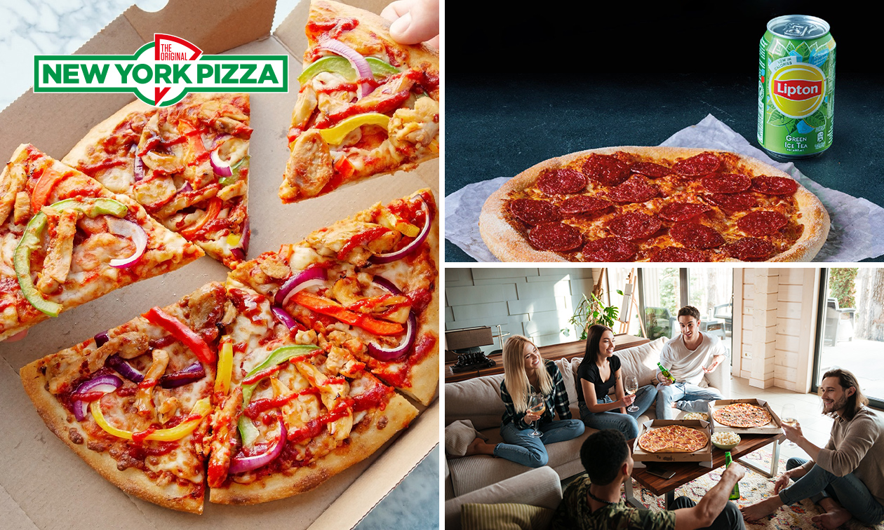 New York Pizza + blikje fris in Zwolle Zuid