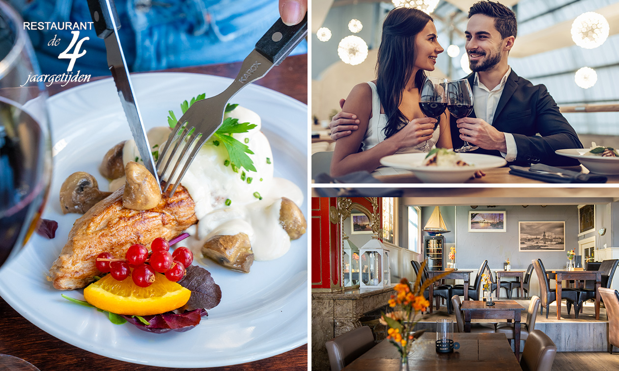 3-gangendiner à la carte bij Restaurant de 4 Jaargetijden