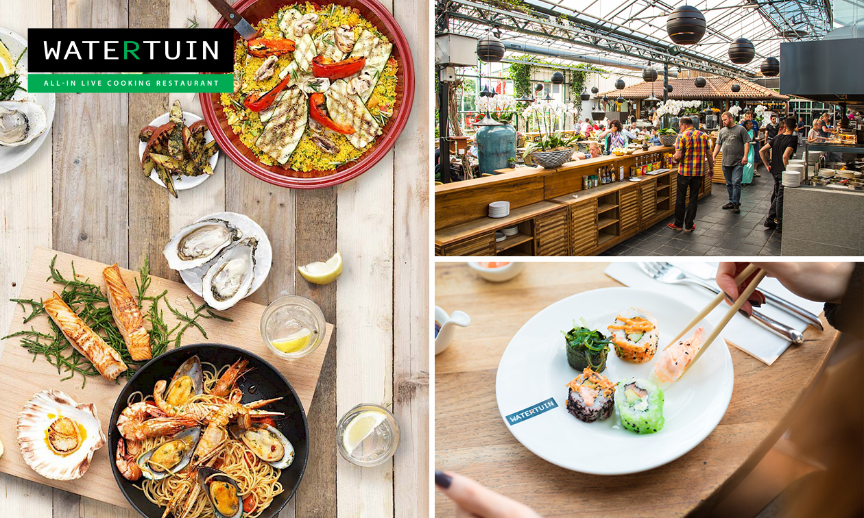 All-You-Can-Eat & Drink (2,5 uur) bij Watertuin Naaldwijk
