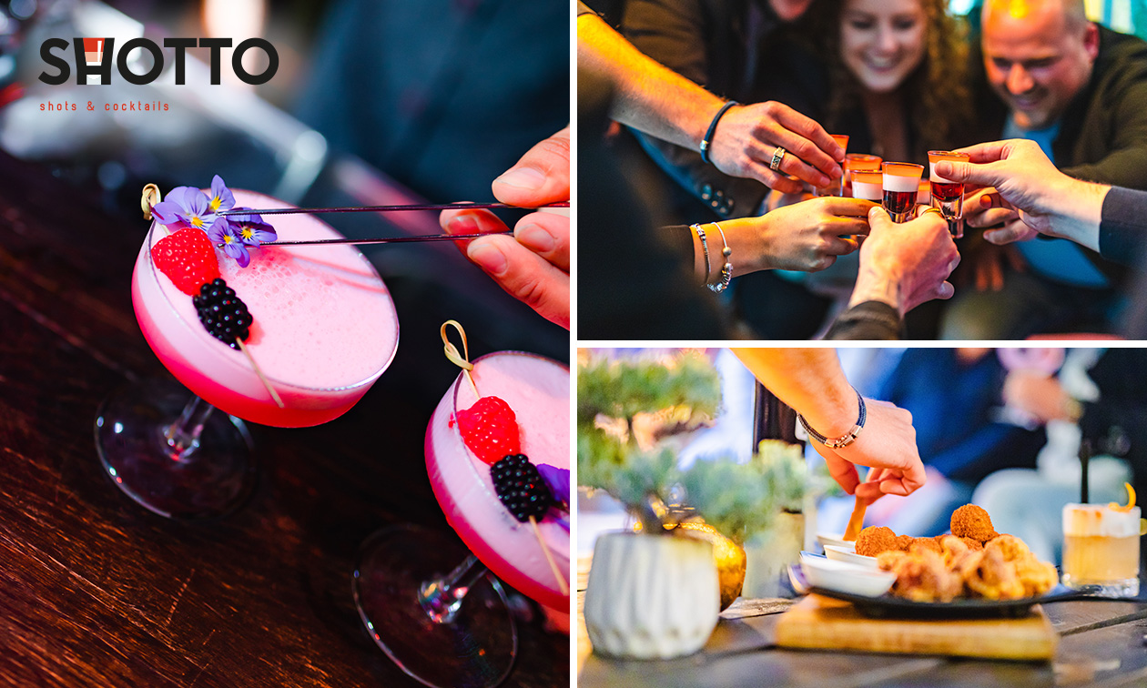 2 cocktails naar keuze of shotproeverij bij Shotto in hartje Zwolle