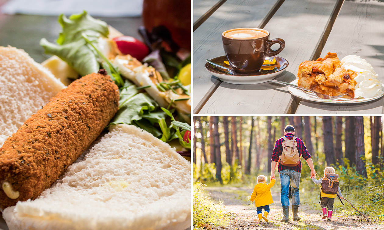 Wandelarrangement incl. warme drank + gebak + 3-gangenlunch bij Spoor 7