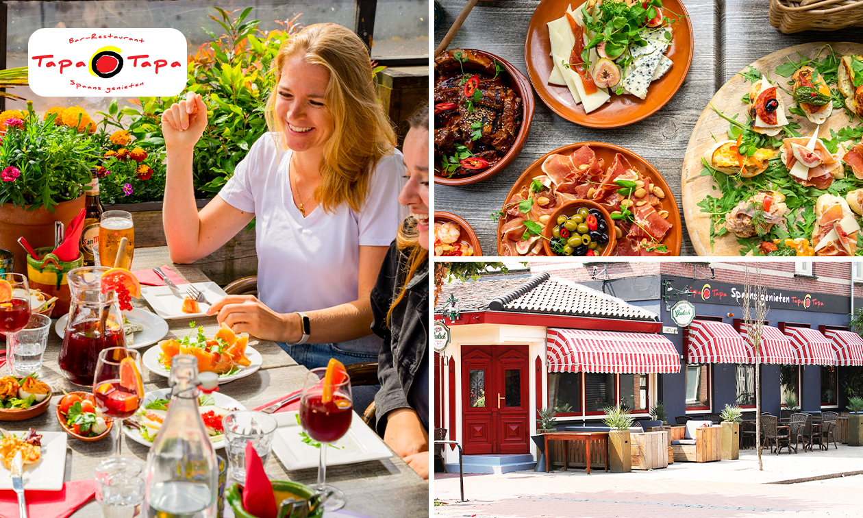All-You-Can-Eat + drankje + dessert naar keuze bij Tapa Tapa